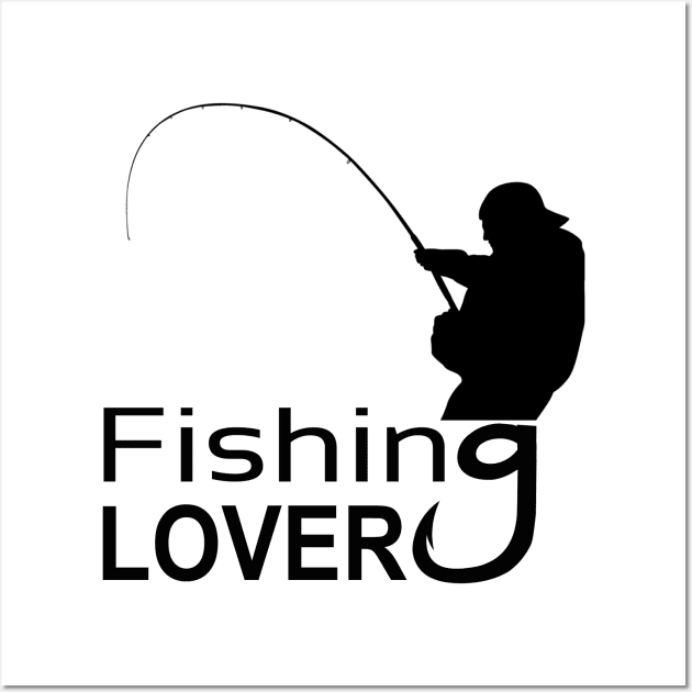 fishing lover Wall Art by TOPTshirt